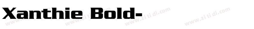 Xanthie Bold字体转换